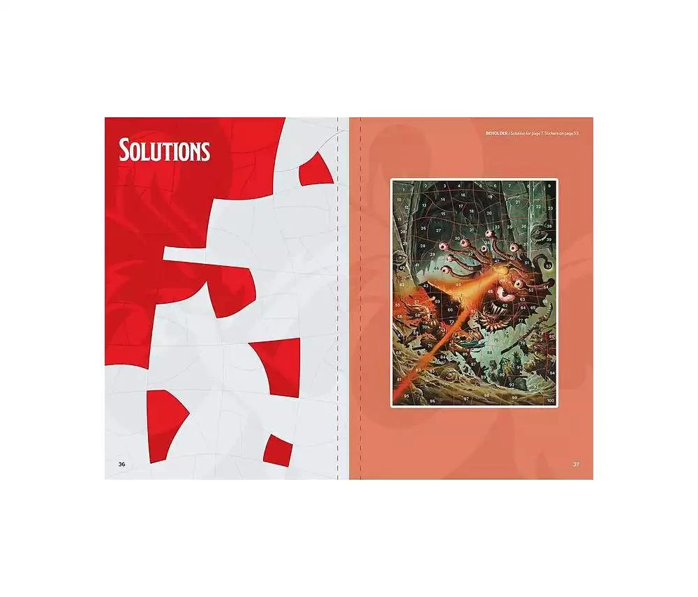 商品Barnes & Noble|Dungeons & Dragons Sticker Art Puzzles by Steve Behling,价格¥119,第2张图片详细描述