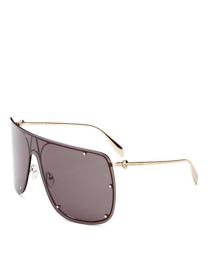 商品Alexander McQueen|Unisex Shield Sunglasses, 99mm,价格¥3235,第5张图片详细描述