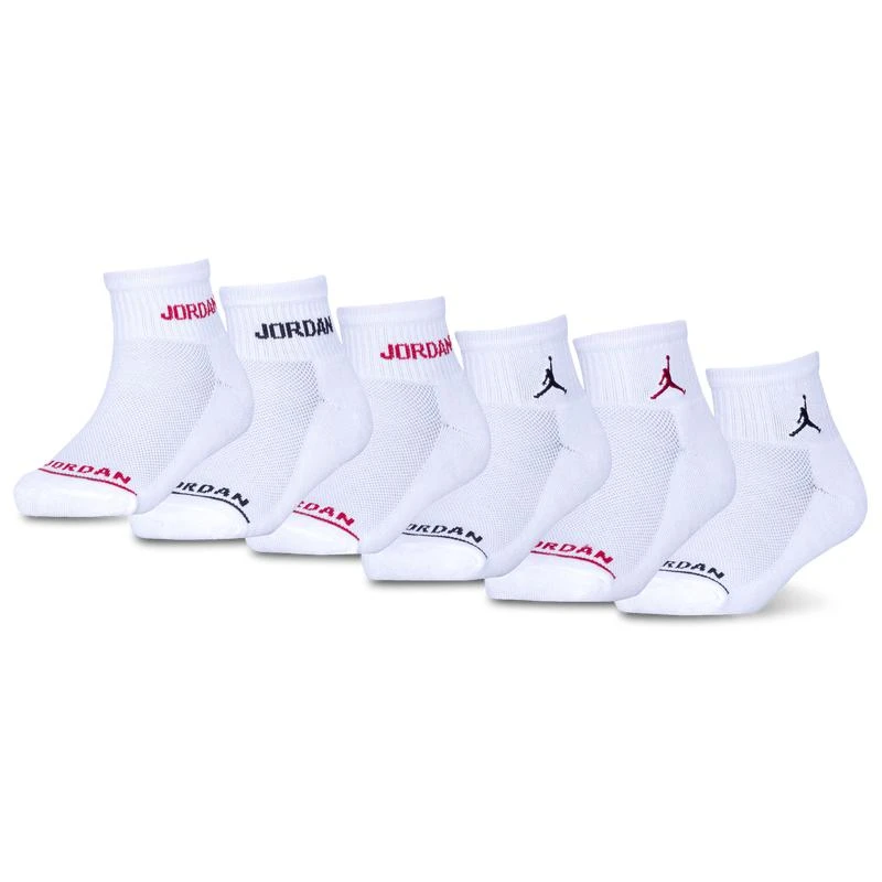 商品Jordan|Jordan Legend Ankle 6-Pack Socks - Boys' Grade School,价格¥157,第1张图片