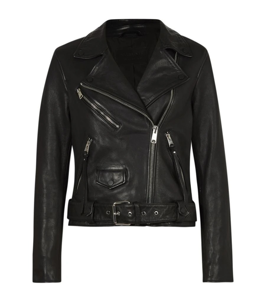 商品ALL SAINTS|Leather Luna Biker Jacket,价格¥2965,第1张图片