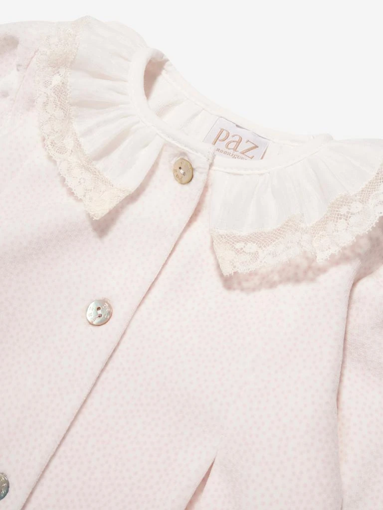 商品Paz Rodriguez|Baby Girls Cotton Babygrow in Ivory,价格¥607,第3张图片详细描述