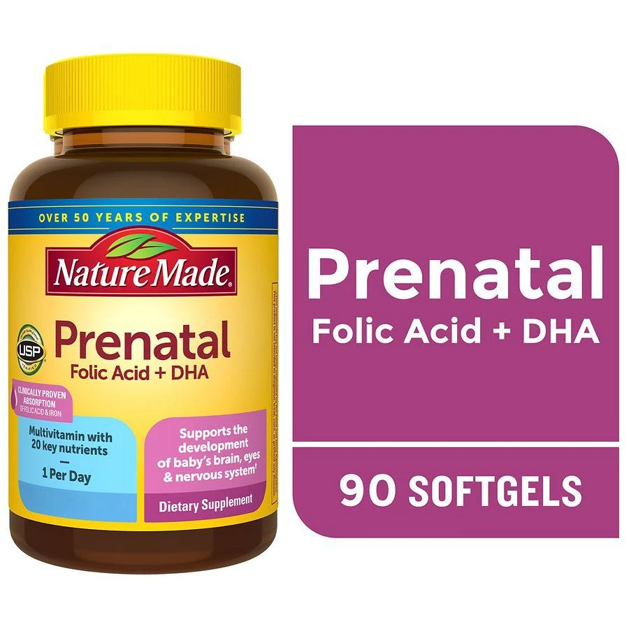 商品Nature Made|Prenatal Multi + DHA Softgels,价格¥338,第3张图片详细描述