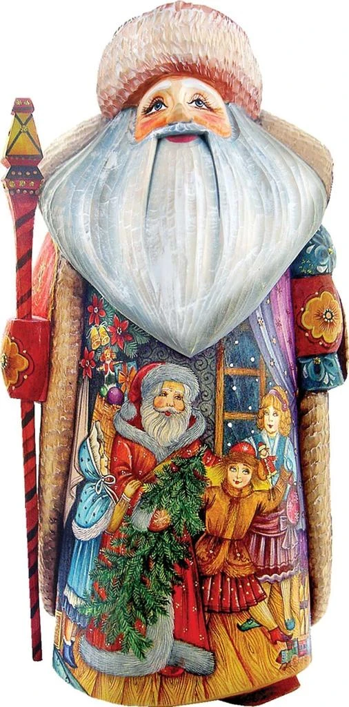 商品G. DeBrekht|Designocracy Woodcarved Handpainted Xmas Night Father Frost by G.DeBrekht,价格¥6367,第1张图片