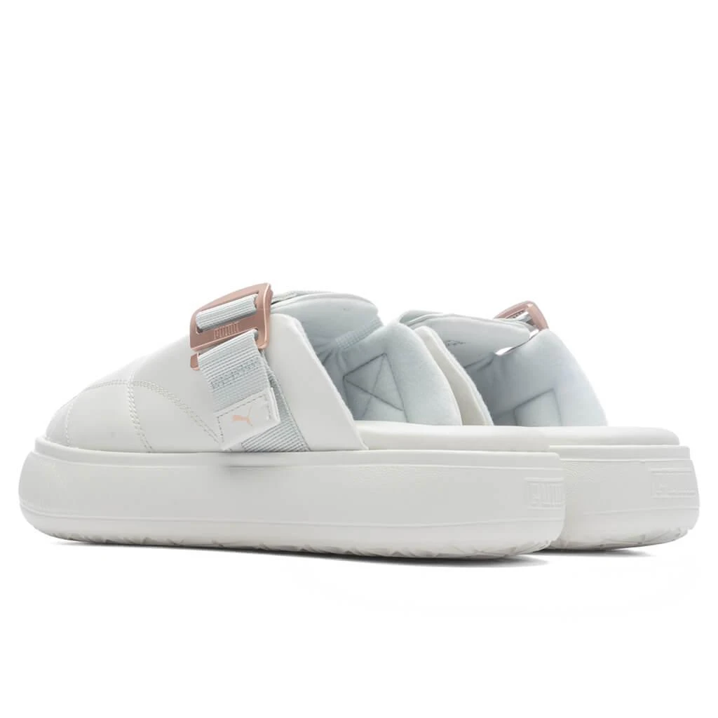 商品Puma|Puma Women's Suede Mayu Mule L - Nimbus Cloud/Platinum Grey,价格¥374,第3张图片详细描述
