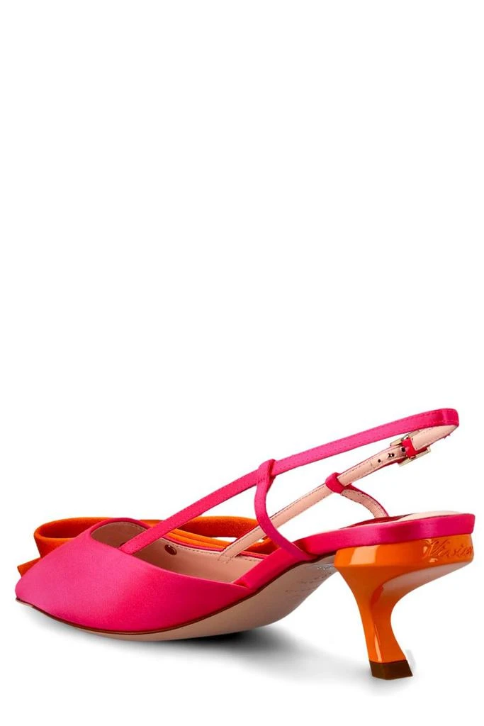 商品Roger Vivier|Roger Vivier Virgule Bow Slingback Pumps,价格¥3861-¥4112,第3张图片详细描述