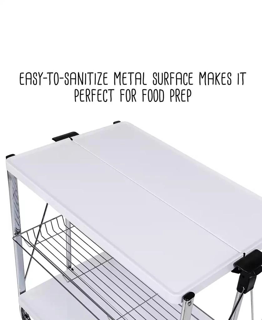 Modern Foldable Rolling Kitchen Cart 商品