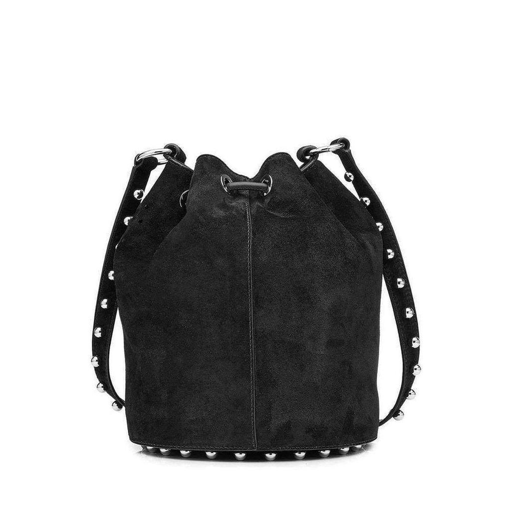 商品Alexander Wang|Black Suede Alpha Bucket Bag,价格¥4585,第4张图片详细描述