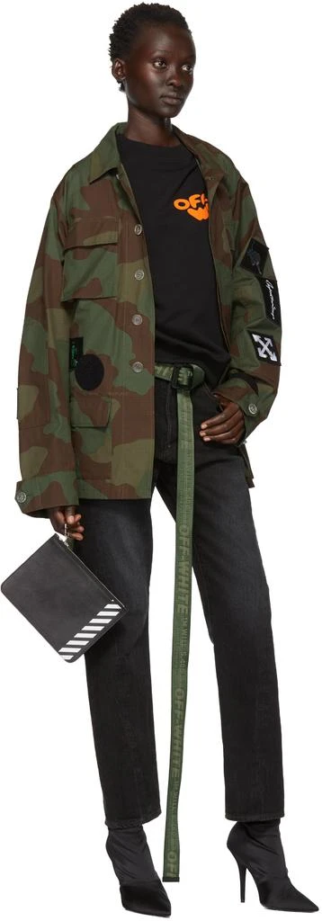 商品Off-White|Green Camo Patches Field Jacket,价格¥2794,第5张图片详细描述