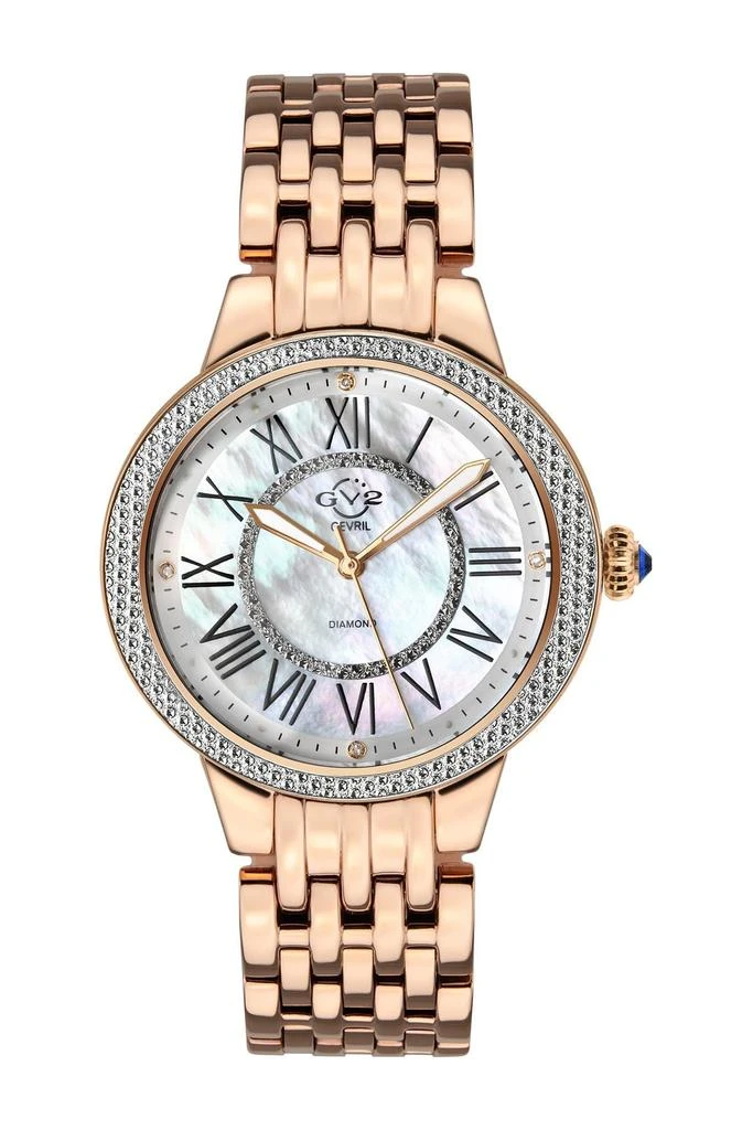 商品GV2|Women's GV2 Astor II Diamond MOP Dial Bracelet Watch, 38mm - 0.24 ctw,价格¥2631,第1张图片