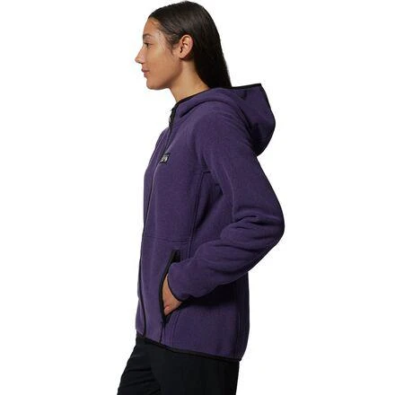 商品Mountain Hardwear|Polartec Double Brushed Full-Zip Hooded Jacket - Women's,价格¥423,第4张图片详细描述