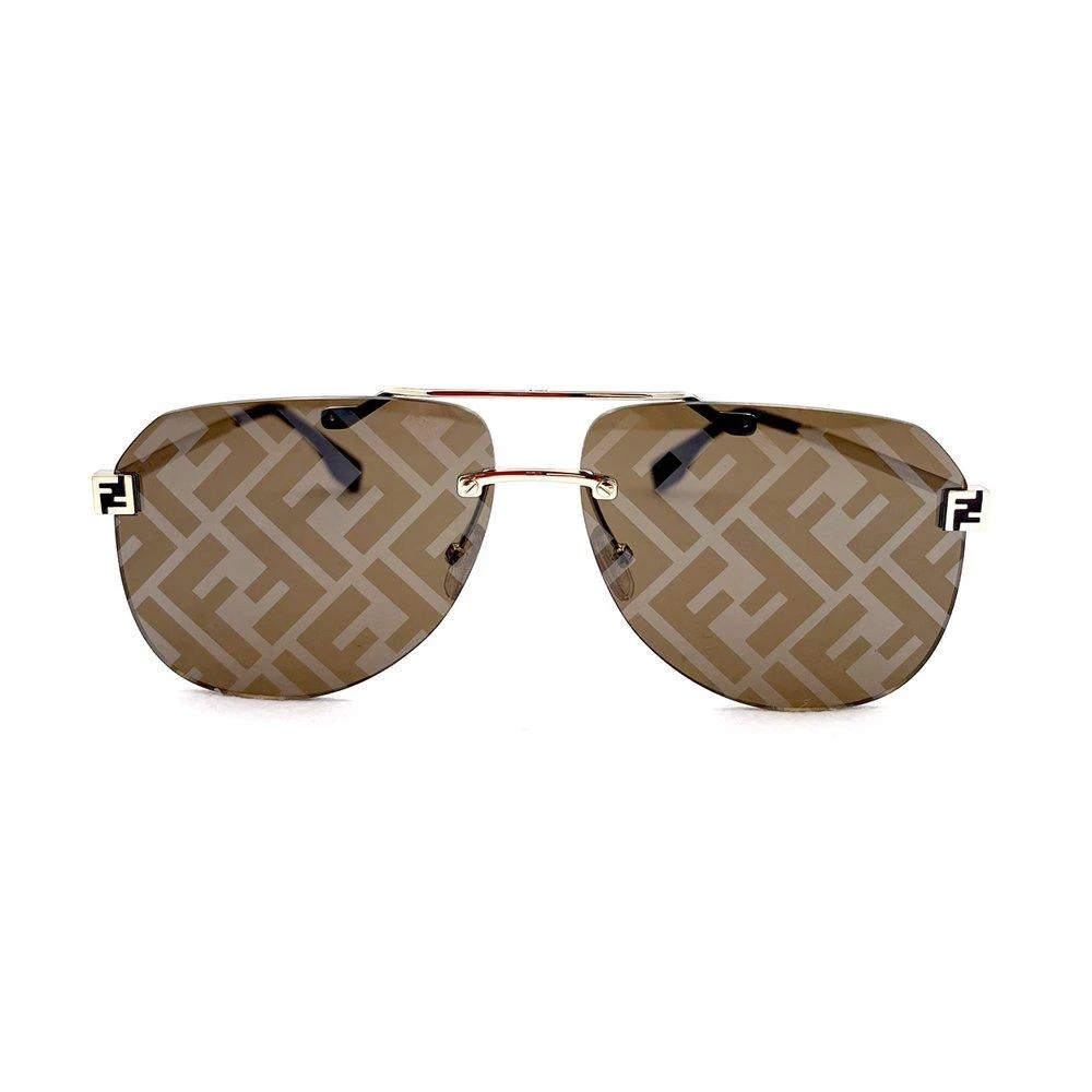 商品Fendi|Fendi Eyewear Pilot Frame Sunglasses,价格¥2779,第1张图片