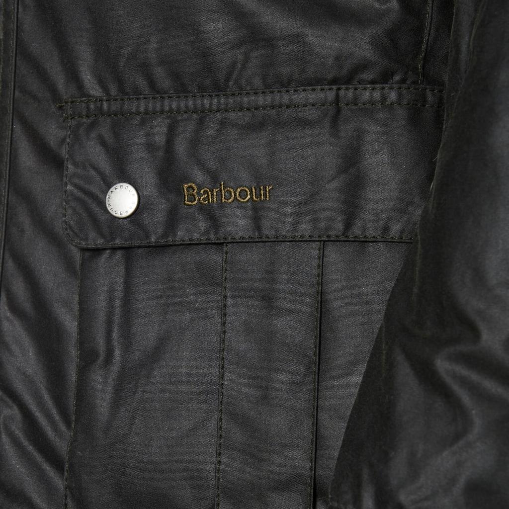 Barbour International Men's Duke Wax Jacket - Black商品第7张图片规格展示