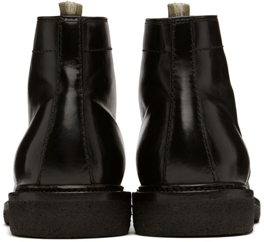 商品Officine Creative|黑色 Hopkins Crepe 107 踝靴,价格¥4911,第4张图片详细描述