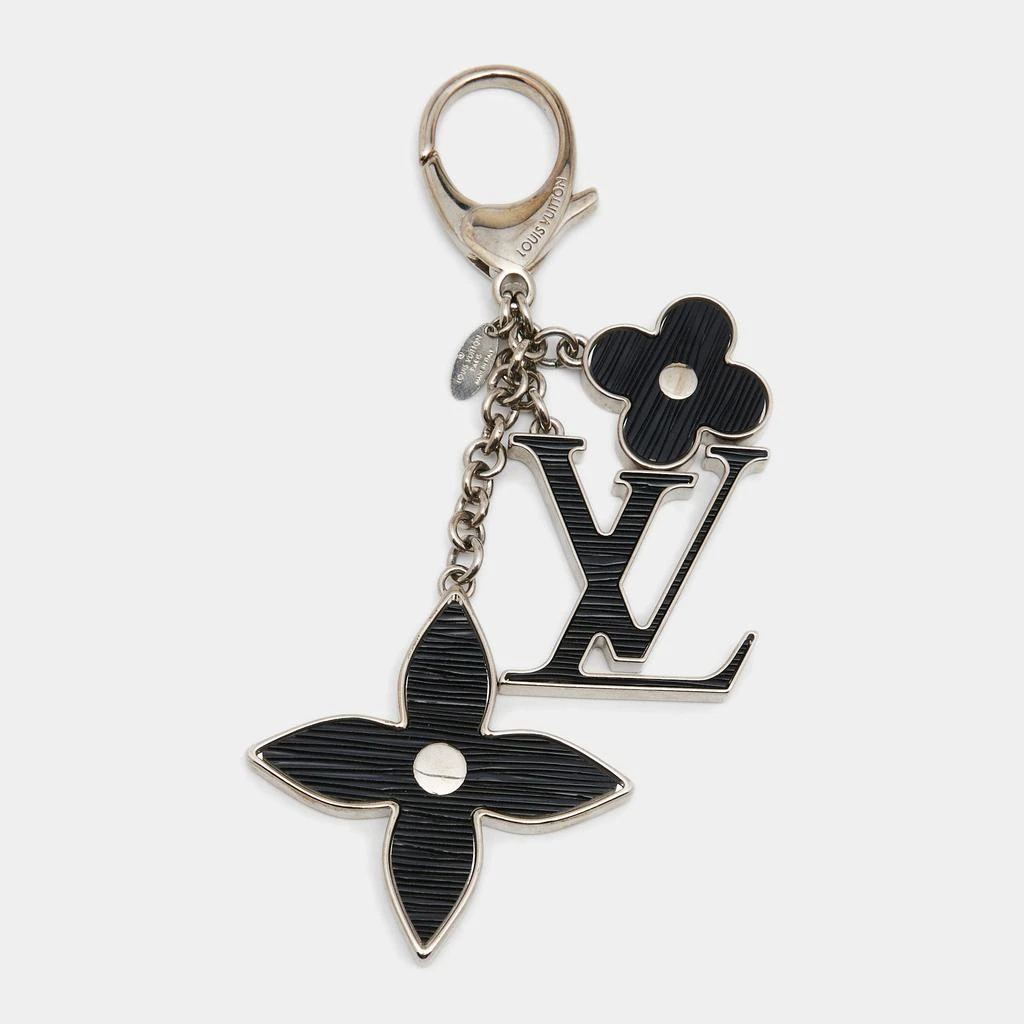 商品[二手商品] Louis Vuitton|Louis Vuitton Fleur D' Epi Black Resin Bag Charm Key Holder,价格¥3529,第1张图片