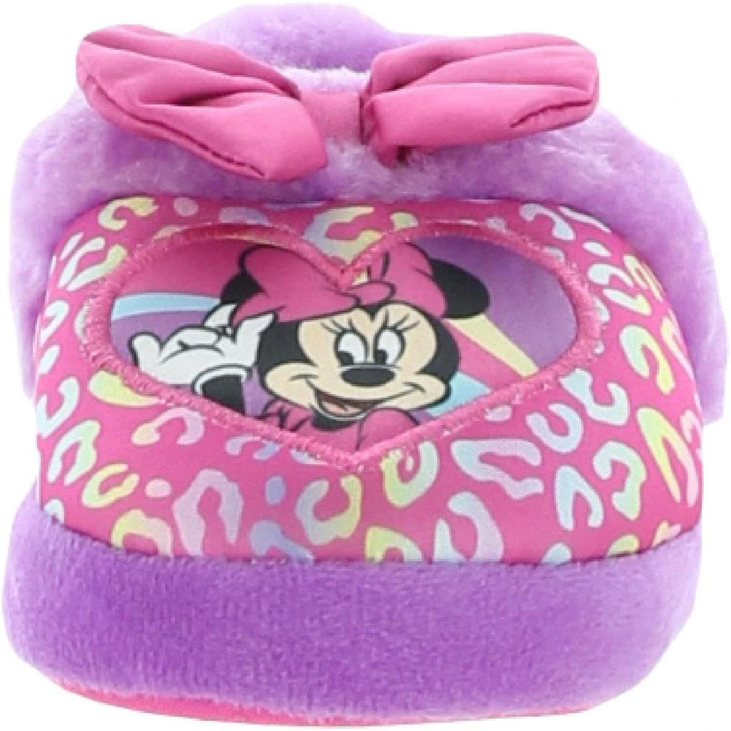商品Disney|Disney Girls Faux Fur Bow Bootie Slippers,价格¥113,第2张图片详细描述