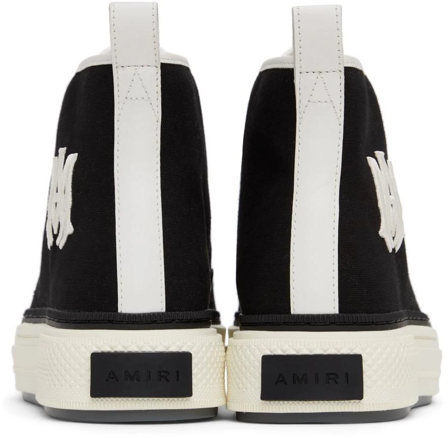 商品AMIRI|Black & White M.A. Court High Sneakers,价格¥4904,第4张图片详细描述