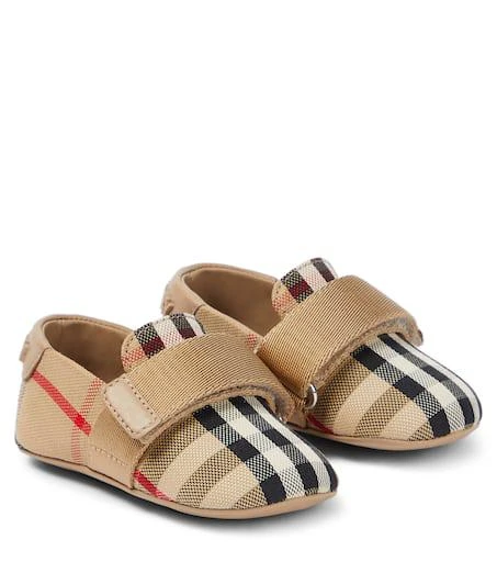 商品Burberry|婴幼儿 — Burberry Check套穿式鞋履,价格¥1971,第1张图片