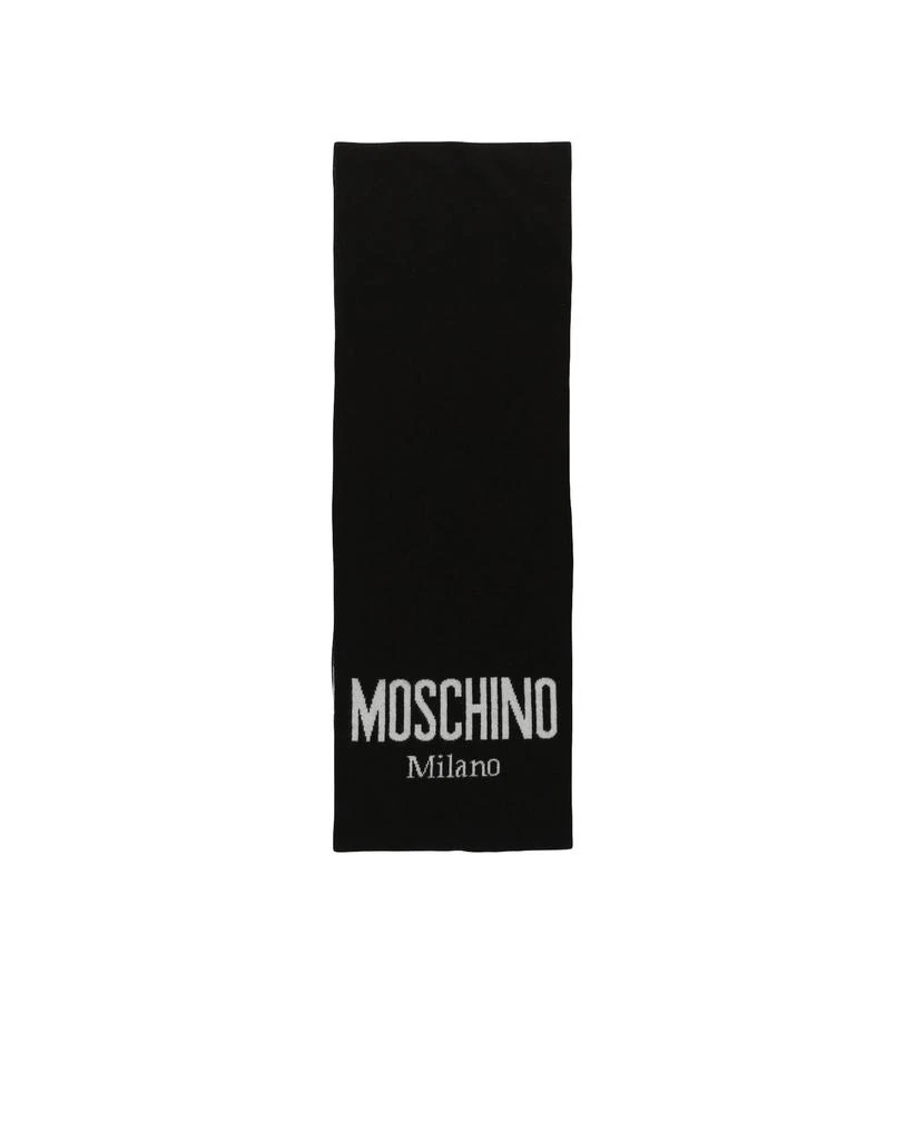 商品Moschino|Logo Two-Tone Wool Scarf,价格¥684,第1张图片