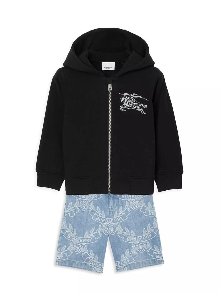 商品Burberry|Little Kid's &amp; Kid's Devan Zip-Up Hoodie,价格¥1650,第2张图片详细描述