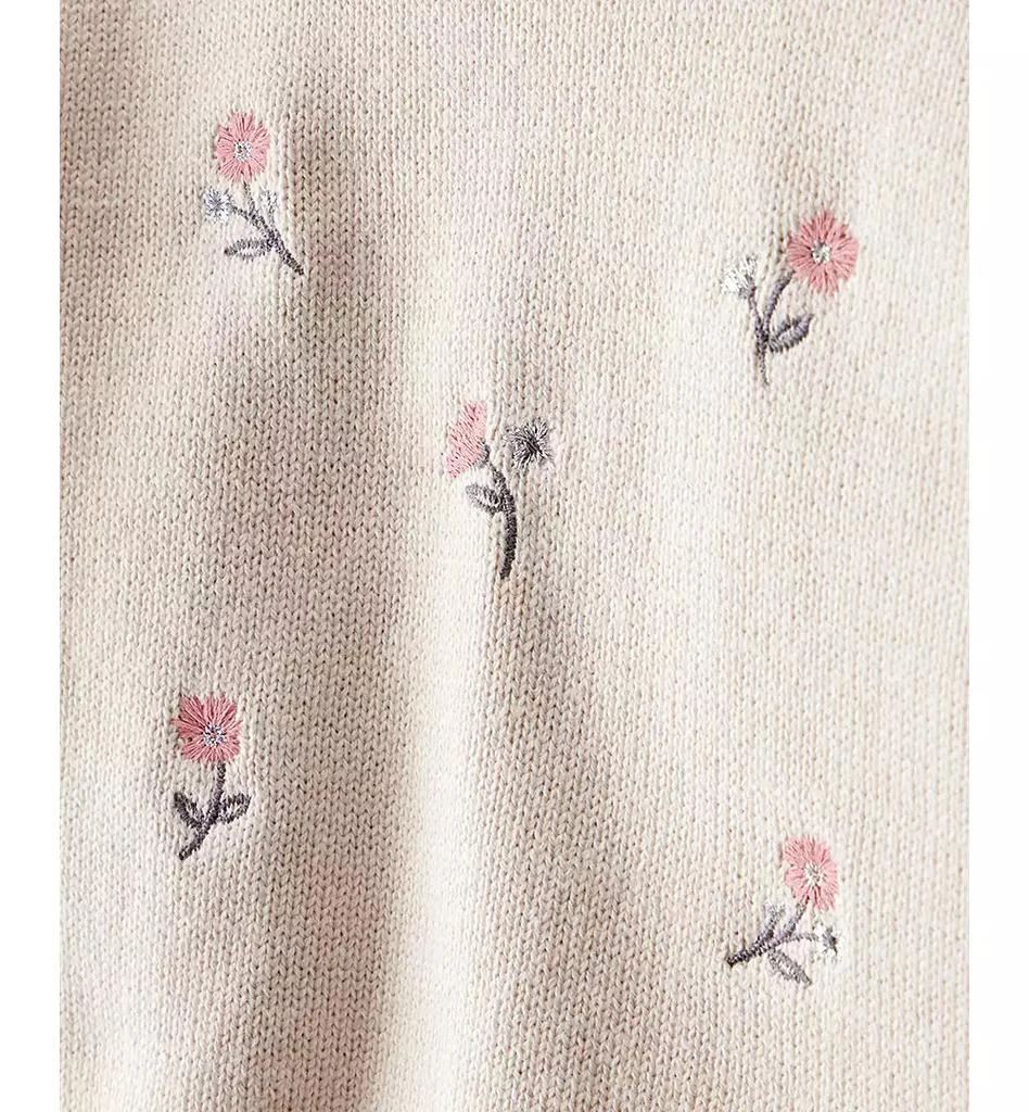 商品Carter's|Baby Girls 2-Piece Floral Long-Sleeve Sweater and Pants Set,价格¥310,第4张图片详细描述