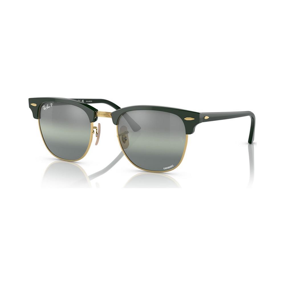 商品Ray-Ban|Unisex Polarized Sunglasses, Clubmaster Chromance,价格¥1755,第1张图片