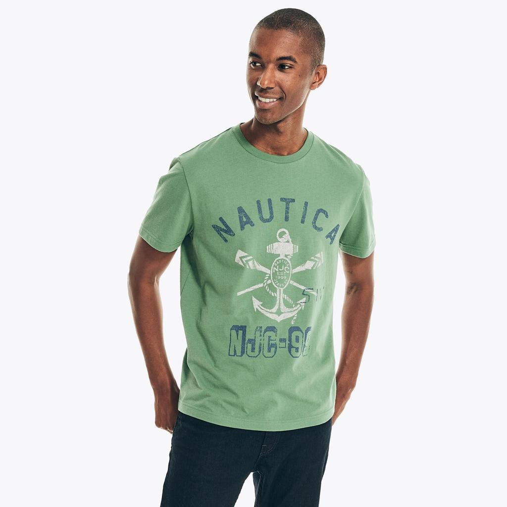 商品Nautica|Nautica Mens Nautica Jeans Co. Sustainably Crafted Graphic T-Shirt,价格¥71,第1张图片