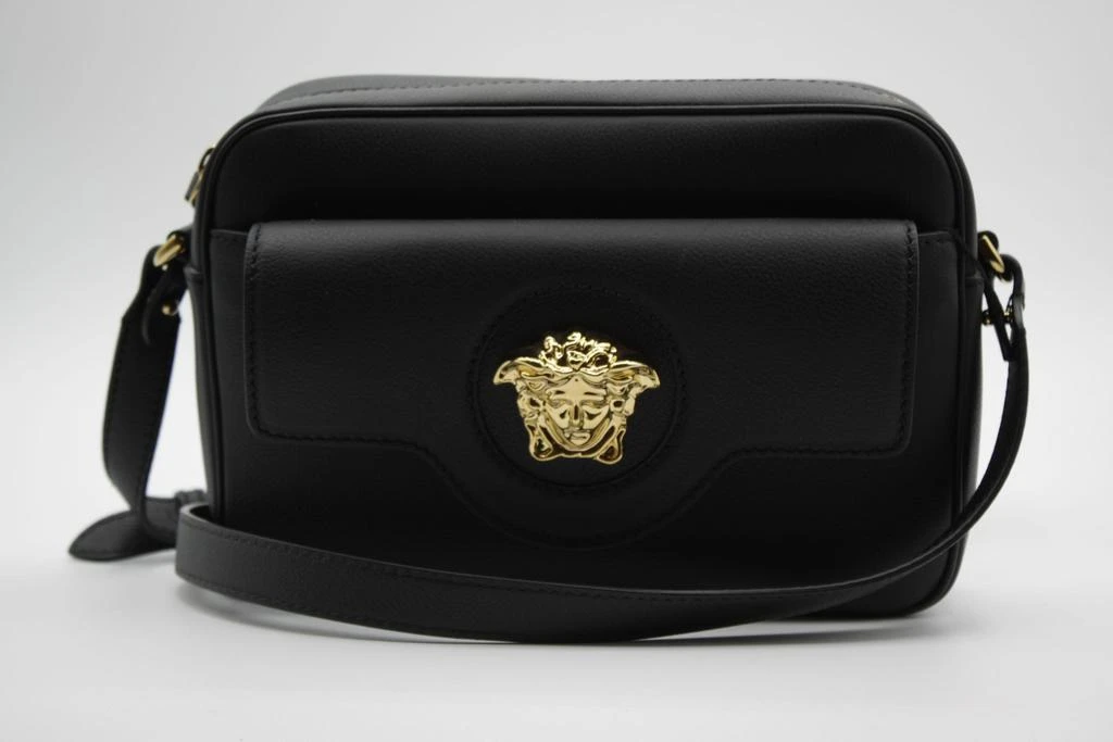 商品Versace|Leather shoulder bag color black,价格¥8912,第2张图片详细描述