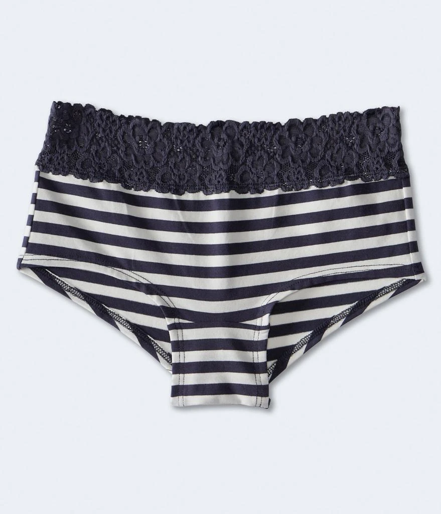 商品Aeropostale|Aeropostale Women's Striped Lace-Trim Boyshort,价格¥24,第2张图片详细描述