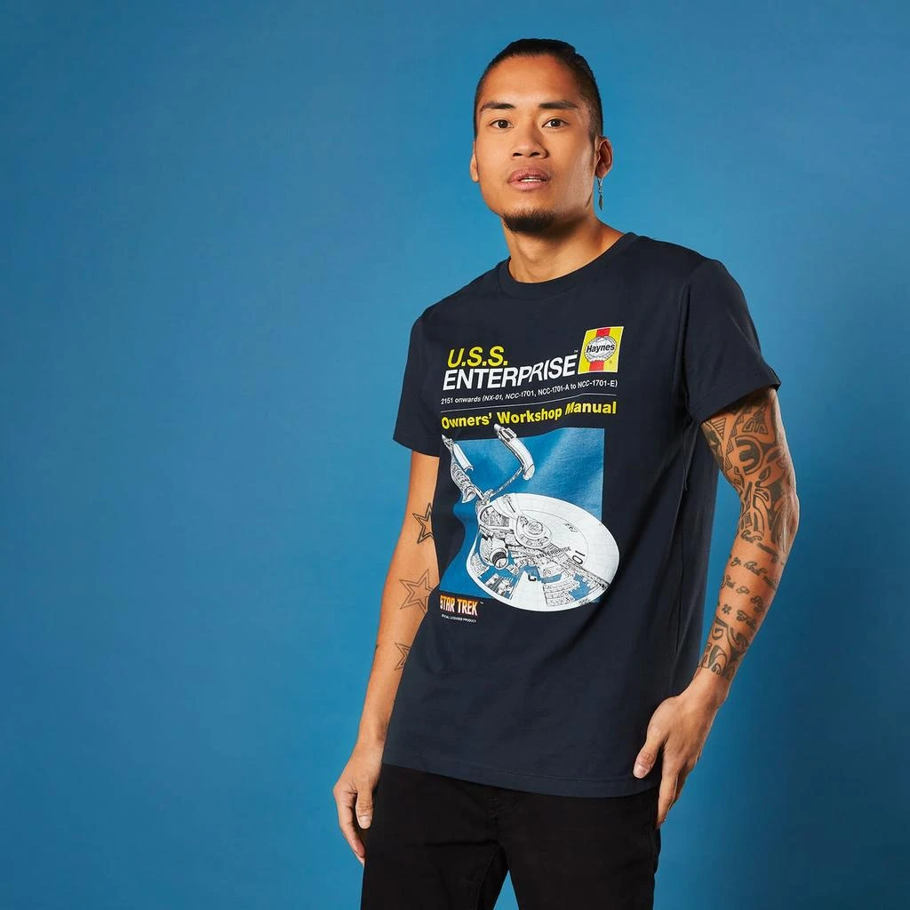 商品Original Hero|USS Enterprise Handbook Star Trek T-Shirt - Navy,价格¥169,第2张图片详细描述