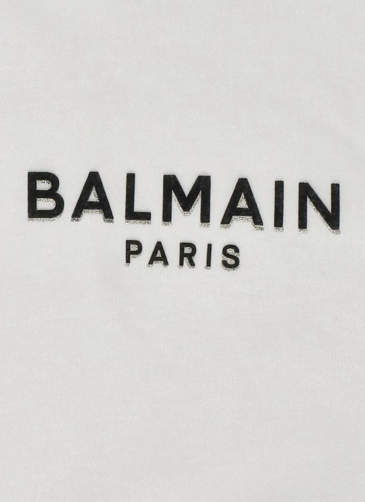 商品Balmain|Balmain Kids Logo Printed Cropped T-Shirt,价格¥757,第3张图片详细描述