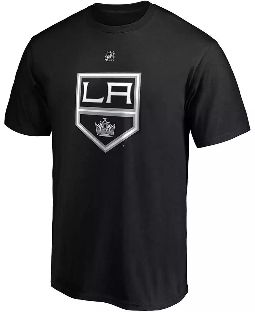 商品Fanatics|Men's Quinton Byfield Black Los Angeles Kings Authentic Stack Name and Number T-shirt,价格¥258,第2张图片详细描述