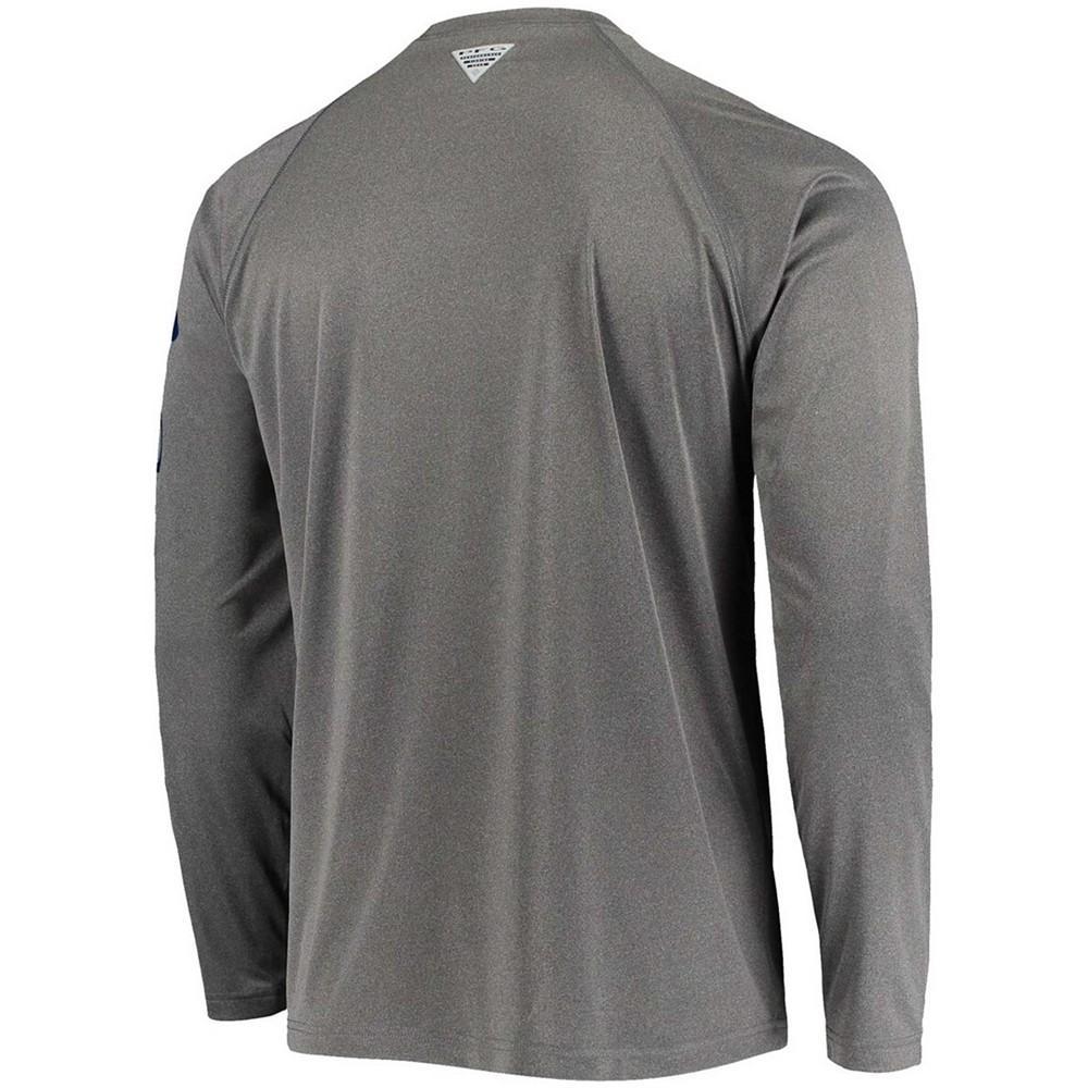 商品Columbia|Men's Charcoal Alabama Crimson Tide PFG Terminal Tackle Omni-Shade Long Sleeve T-shirt,价格¥295,第4张图片详细描述