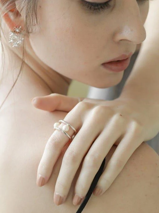 商品ZOENA|Mechanism Pearl Ring,价格¥454,第3张图片详细描述