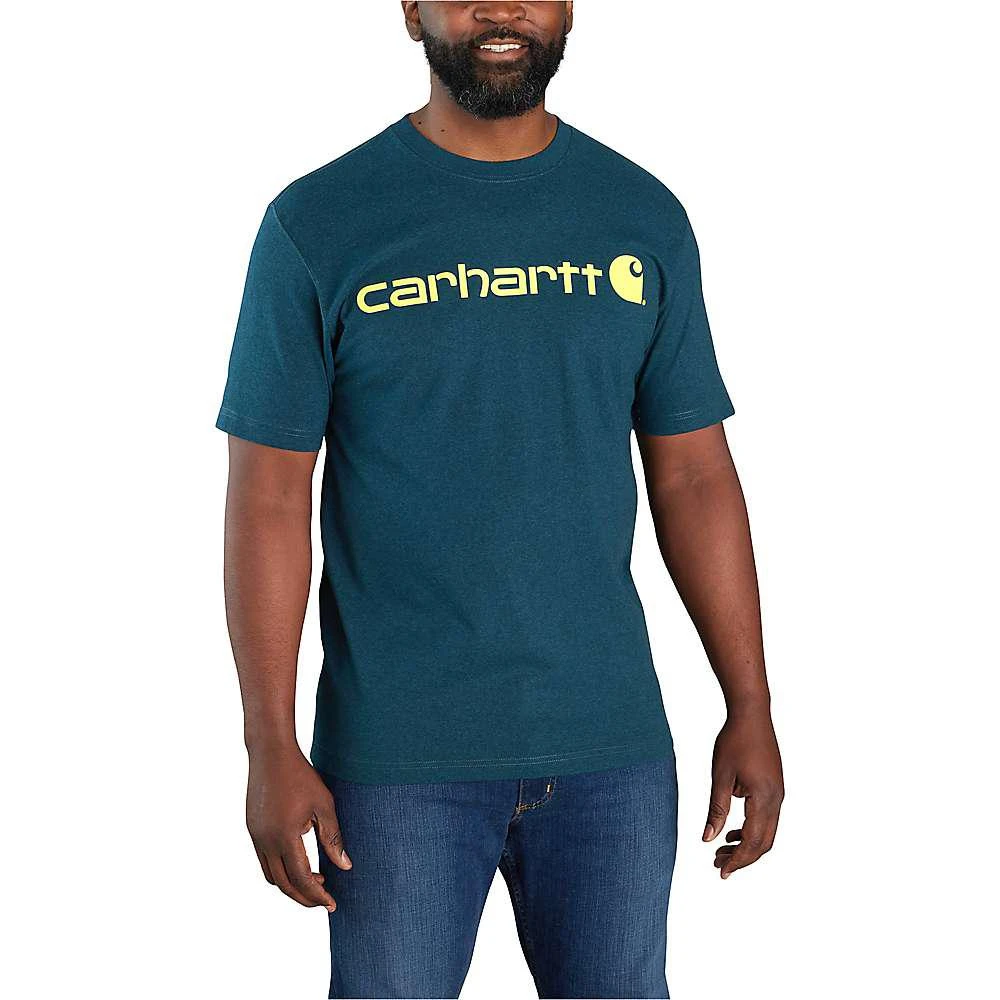 商品Carhartt|男士 Signature Logo SS 短袖,价格¥128-¥188,第1张图片