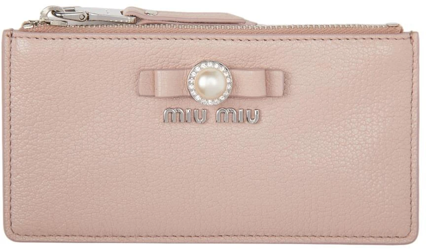 商品Miu Miu|粉色 Madras 卡包,价格¥4894,第1张图片