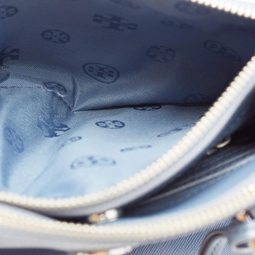 Tory Burch Blue Leather Mini Robinson Double Zip Tote 商品