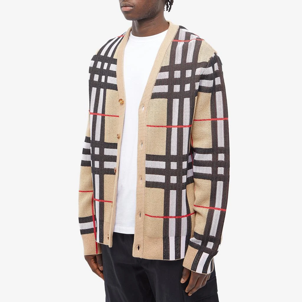 商品Burberry|Burberry Harriford Pique Check Cardigan,价格¥7122,第2张图片详细描述