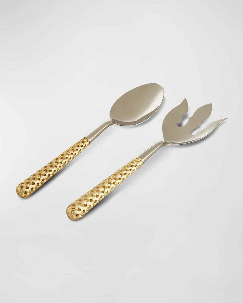 商品L'Objet|Braid 2-Piece 24K Gold-Plated Serving Set,价格¥2276,第1张图片