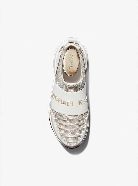 商品Michael Kors|Olympia Glitter Chain Mesh Slip-On Trainer,价格¥551,第2张图片详细描述