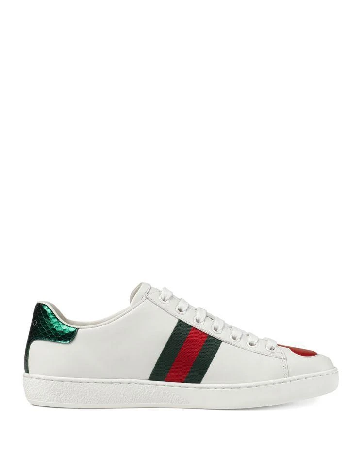 商品Gucci|New Ace Lace Up Sneakers 板鞋,价格¥4642,第2张图片详细描述