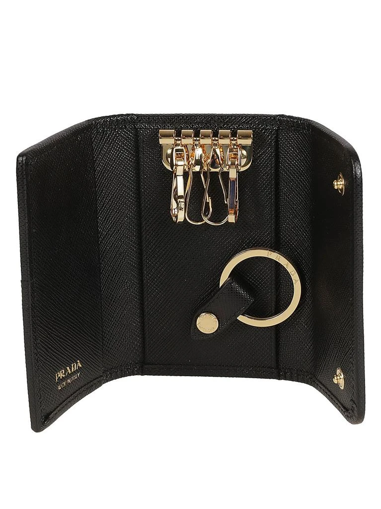 商品Prada|Prada Logo Plaque Tri-Fold Key Case,价格¥3099,第3张图片详细描述