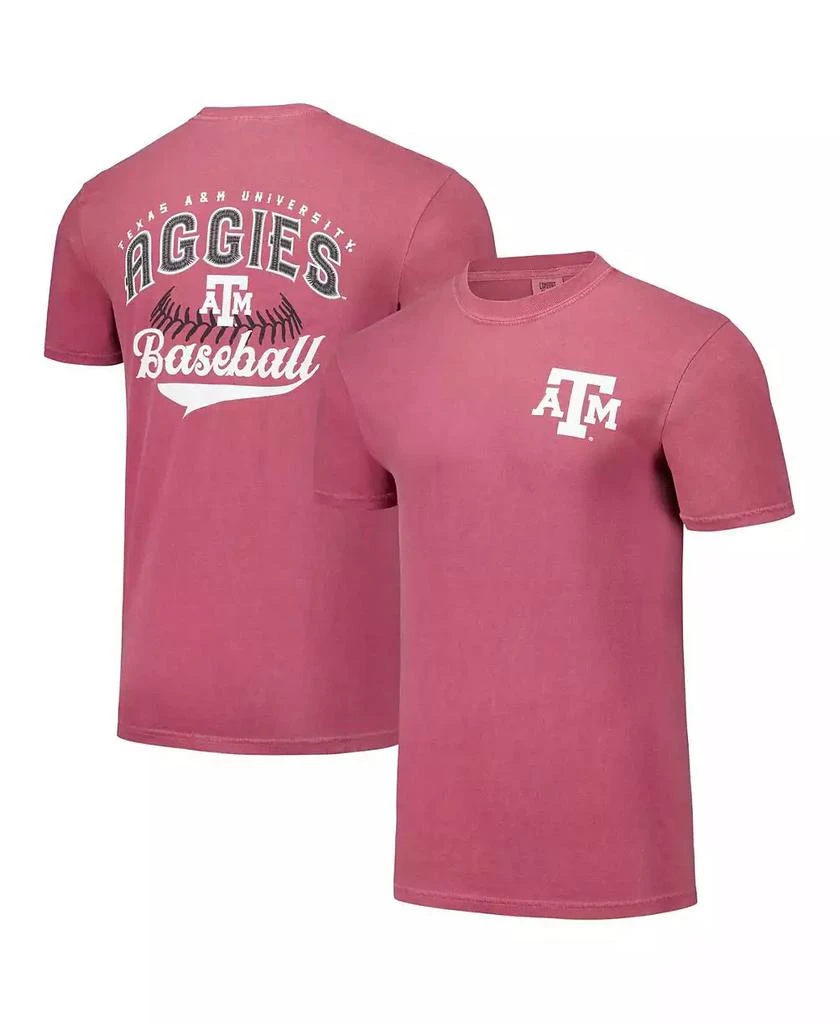 商品Image One|Men's Maroon Texas A M Aggies Baseball Comfort Colors T-Shirt,价格¥263,第1张图片