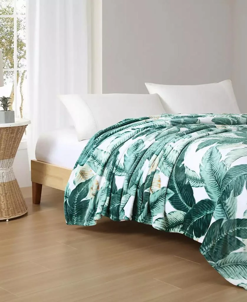 商品Tommy Bahama Home|Classic Palms Ultra Soft Plush Fleece Blanket,价格¥309,第2张图片详细描述