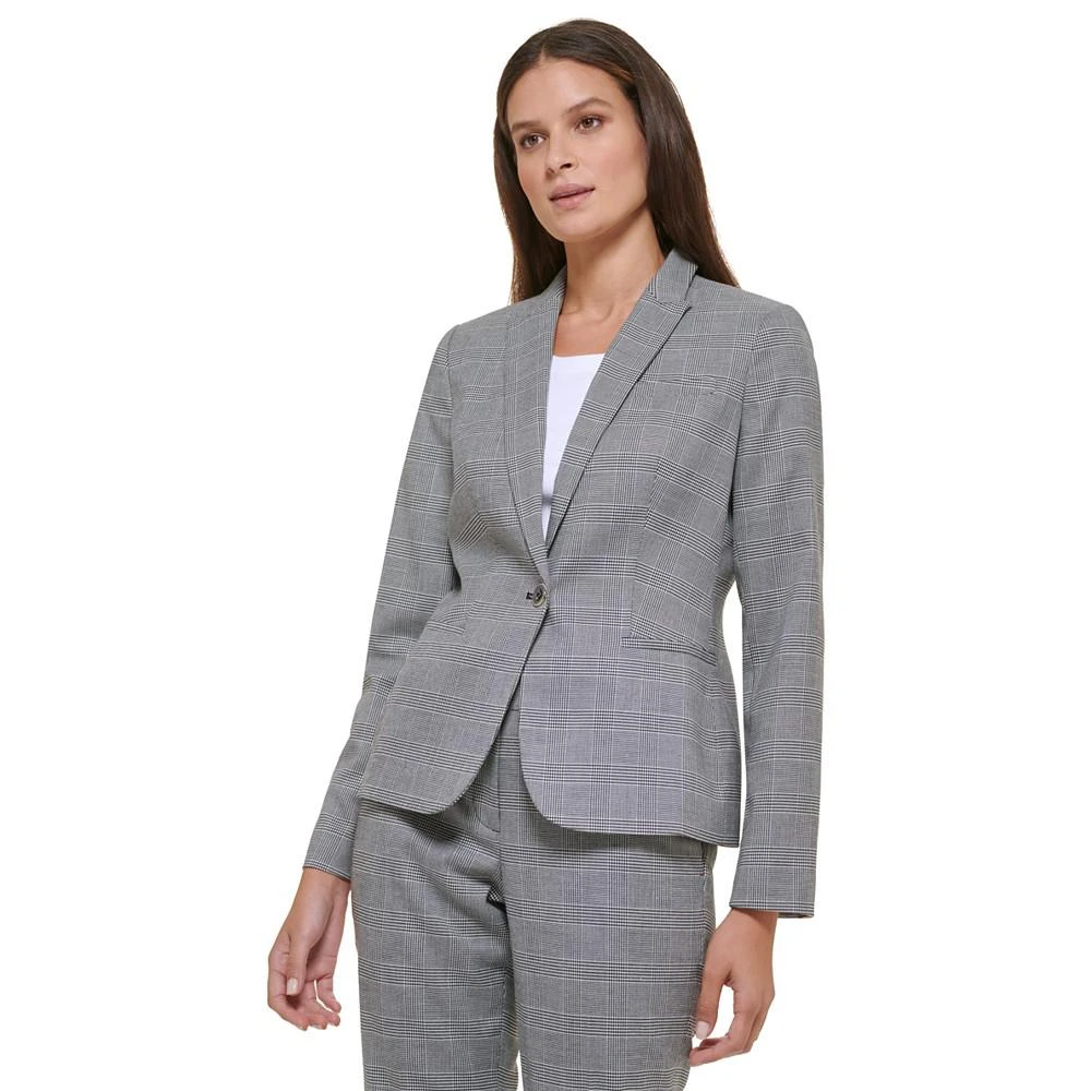 商品Tommy Hilfiger|Women's Glen Plaid Single-Button Blazer,价格¥1092,第3张图片详细描述