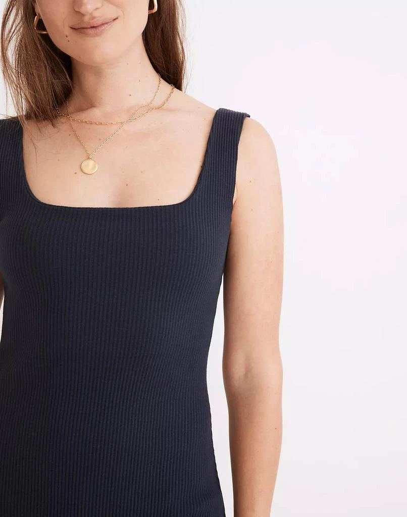 商品Madewell|Ribbed Knit Bodycon Mini Dress,价格¥238,第4张图片详细描述