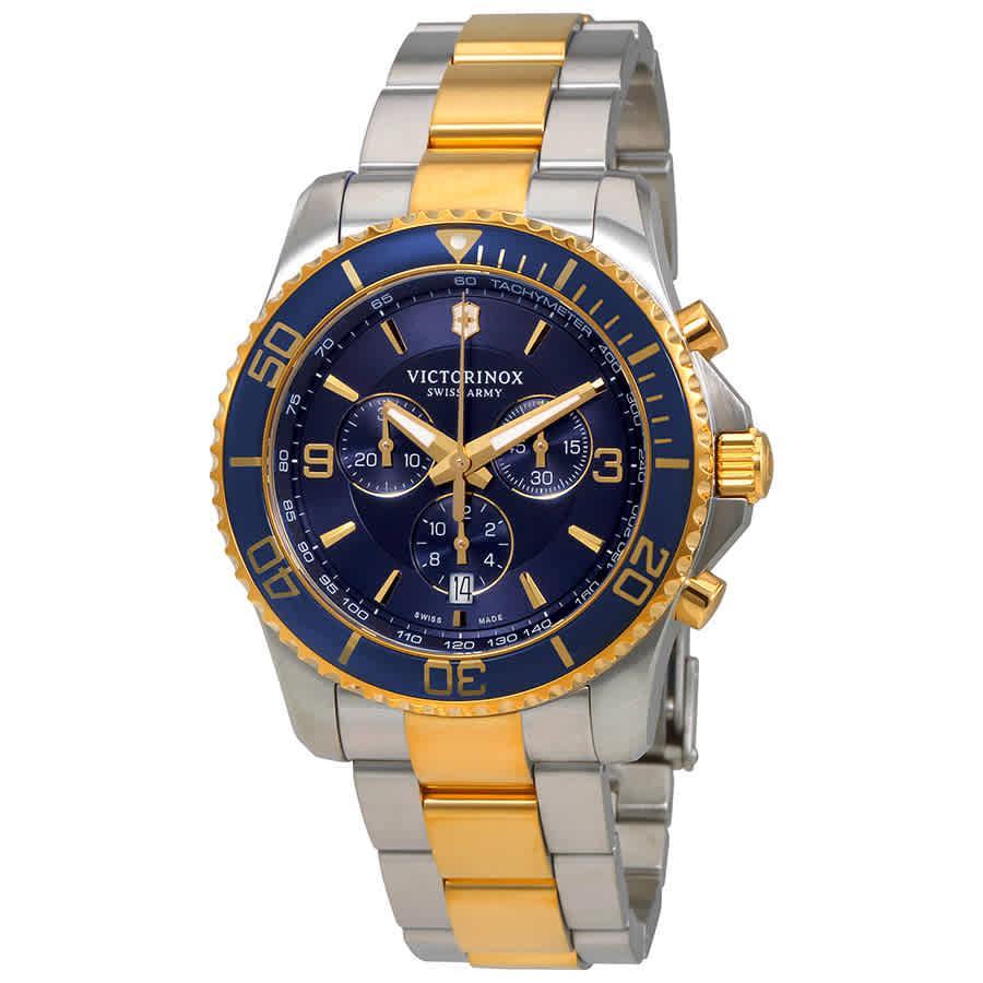 商品Victorinox|Victorinox Maverick Chronograph Blue Dial Mens Watch 241791,价格¥3017,第1张图片