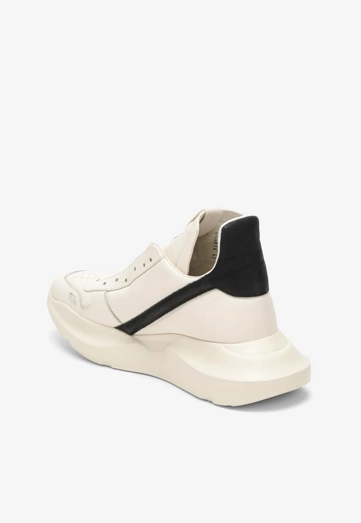 商品Rick Owens|Geth Geo Leather Low-Top Sneakers,价格¥7099,第3张图片详细描述