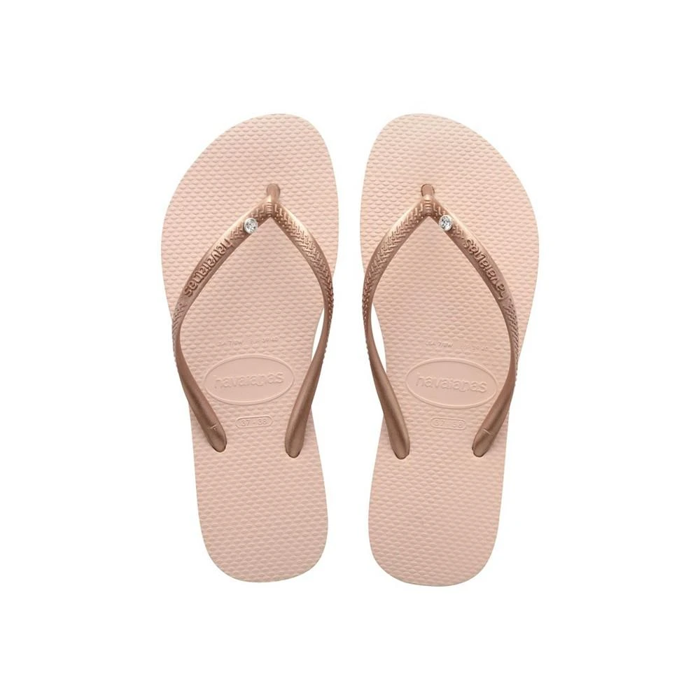 商品Havaianas|Women's Slim Swarovski Crystal II Flip Flop Sandals,价格¥287,第1张图片