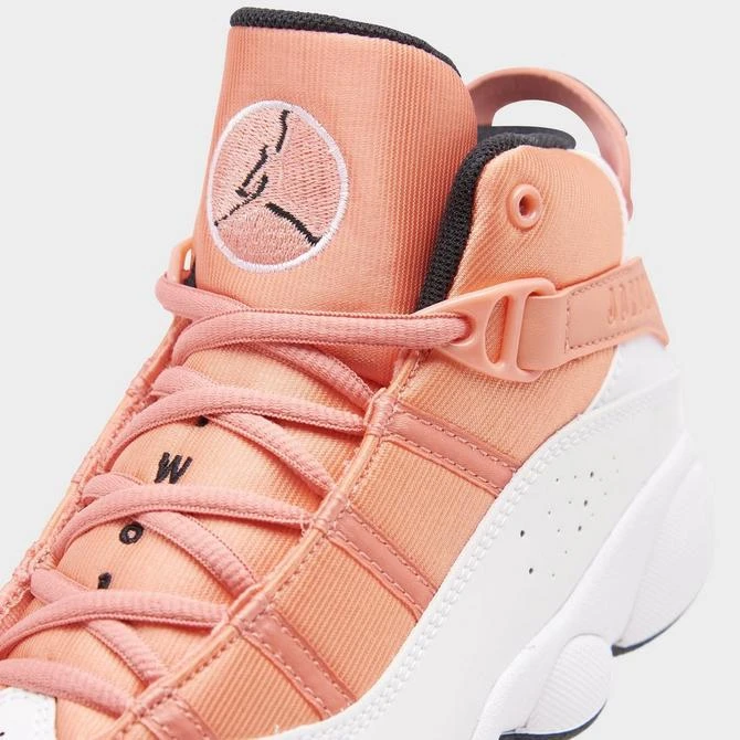 商品Jordan|Girls' Little Kids' Air Jordan 6 Rings Basketball Shoes,价格¥371,第3张图片详细描述