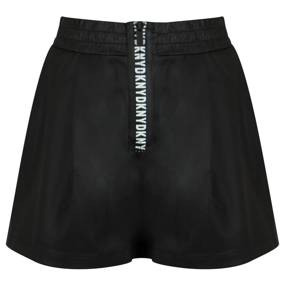 商品DKNY|Black Faux Leather Shorts,价格¥271,第1张图片